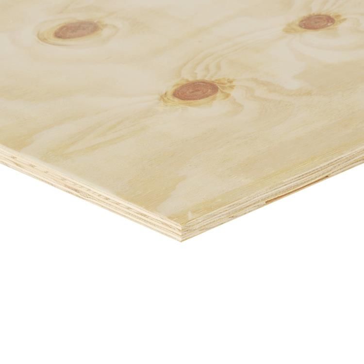 Elliottis Pine underlayment rechte kanten